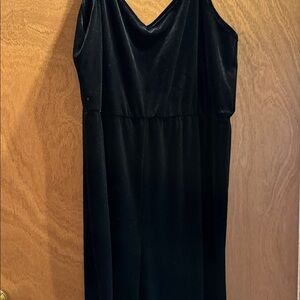 Wild Fable Black Velvet wide leg jumpsuit xxl